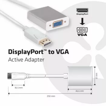 Active Adapter DisplayPort to VGA CLUB3D CAC-2003