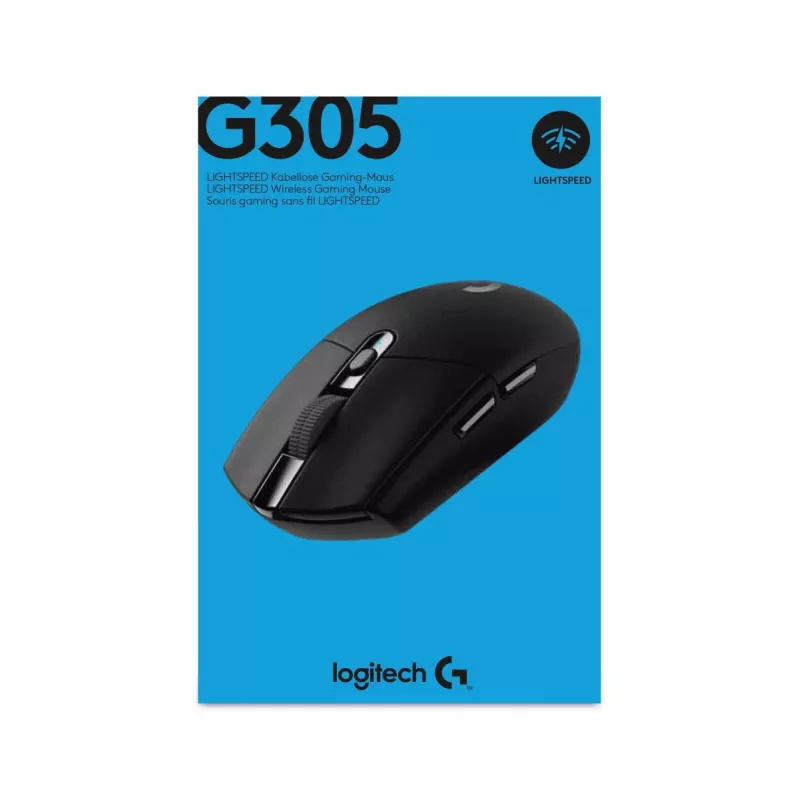 LOGITECH G305 Lightspeed Wireless Gaming Mouse Black Eer2