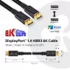 CLUB3D DisplayPort 1.4 HBR3 8K Cable M/M 4m /13.12ft, 4 m, DisplayPort, DisplayPort, Male, Male, 7680 x 4320 pixels