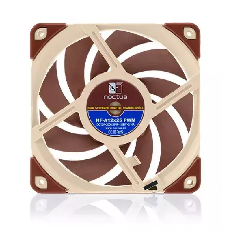 Noctua fan NF-A12x25 PWM 120 mm, 12 V, PWM, 2000 RPM max, 102.1 m³/h, 22.6 dB