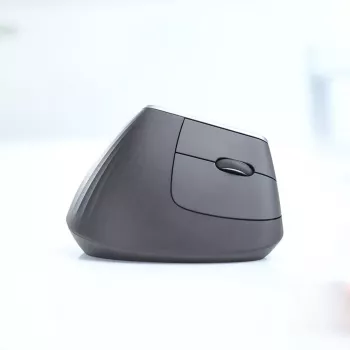 Ergonomic wireless mouse Logitech MX Vertical, MX Vertical, 4000 DPI, RF Wireless + Bluetooth, right-hand, Graphite, office use