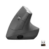 Ergonomic wireless mouse Logitech MX Vertical, MX Vertical, 4000 DPI, RF Wireless + Bluetooth, right-hand, Graphite, office use