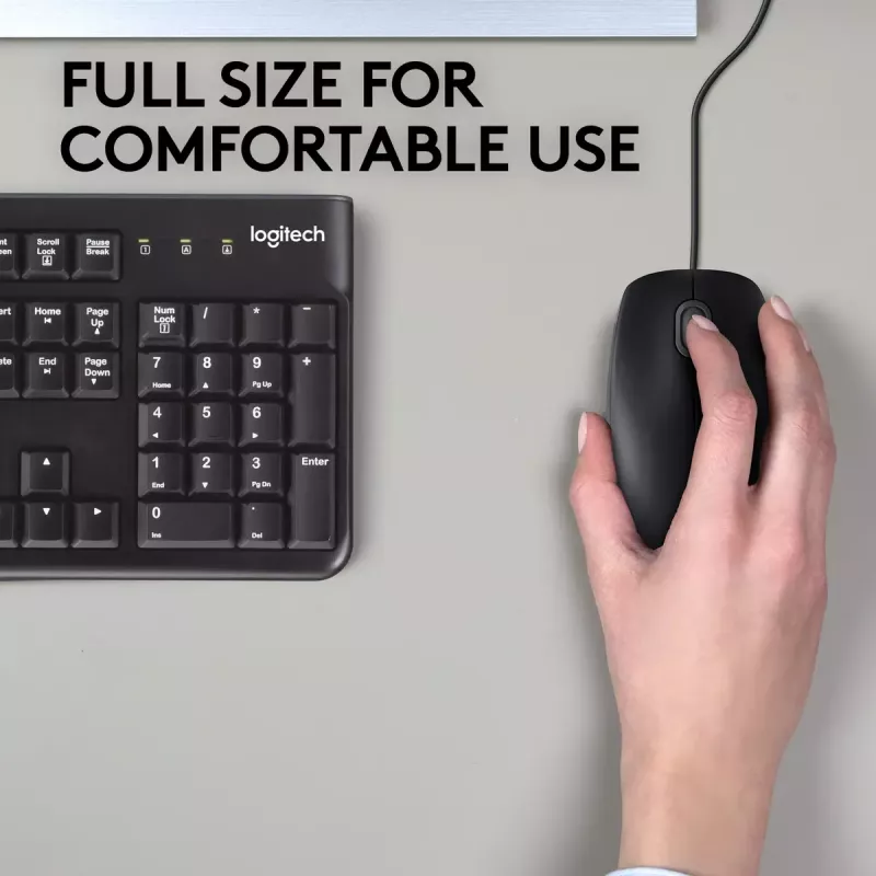 Mouse Logitech B110 Silent Wired USB Black