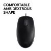 Mouse Logitech B110 Silent Wired USB Black