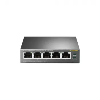 TP-Link 5-Port Gigabit Desktop PoE Switch with 4-Port, Unmanaged, Gigabit Ethernet (10/100/1000), Power over Ethernet (PoE)