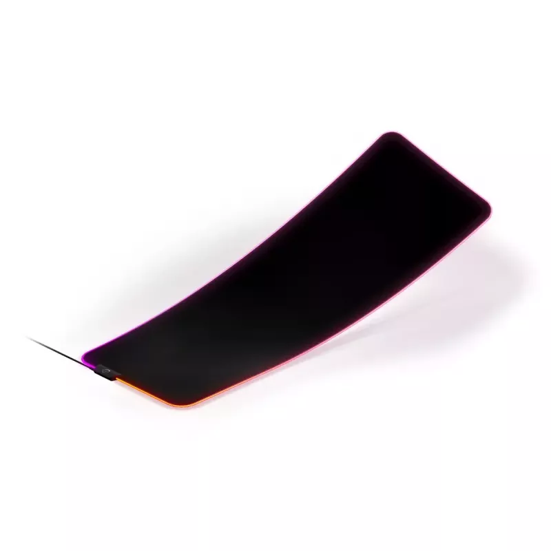 Gaming mouse pad STEELSERIES QcK Prism Cloth XL — Cloth surface, 900×300 mm, 4 mm thickness, RGB backlight