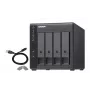 QNAP TR-004 storage drive enclosure HDD/SSD enclosure Black 2.5/3.5 inch