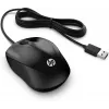 HP Wired Mouse 1000, Ambidextrous, USB Type-A, 1200 DPI, Black