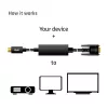 USB Type C to VGA Active Cable M/M CLUB3D CAC-1512 5m