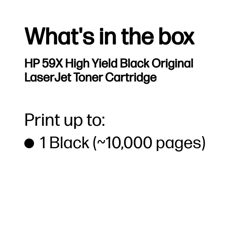 Toner Cartridge HP 59X High Yield CF259X 10000 pages Black