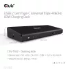 CLUB3D The CSV-1562 is an USB3.2 Gen1 Type-C Universal Triple 4K30Hz Charging Docking Station and is DisplayLink® Certified. The Universal Charging Dock