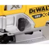 Jigsaw DeWALT DCS334NT-XJ cordless 18V, stroke 2.6 cm, cutting depth wood 135 mm, bevel 0–45°, top-handle, soft grip