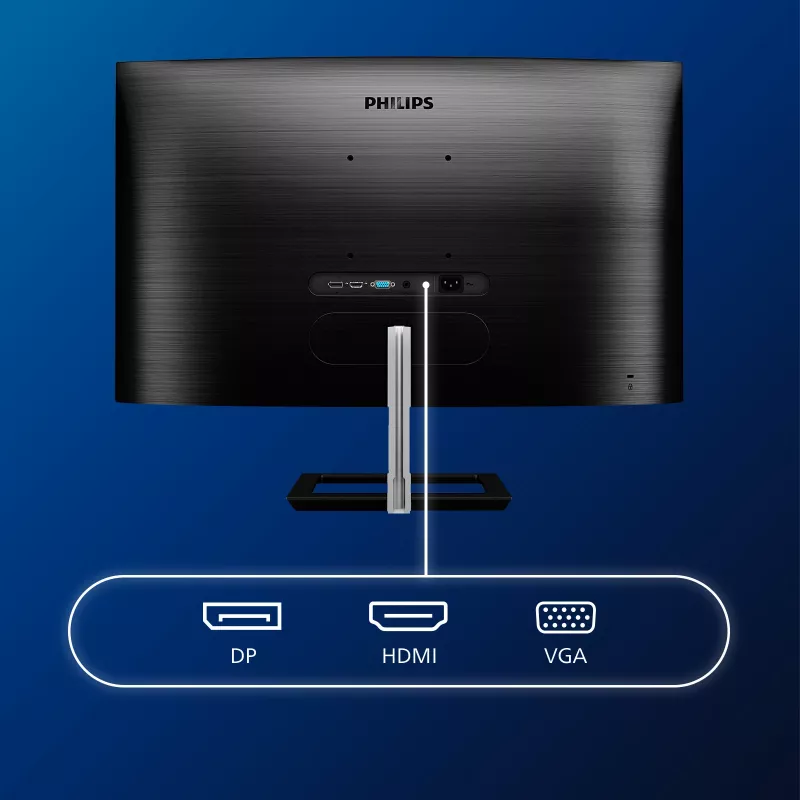 Philips E Line 322E1C/00 computer monitor 80 cm (31.5 inch) 1920 x 1080 pixels Full HD LCD Black