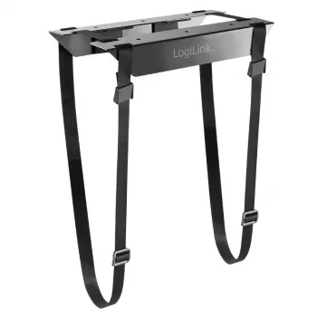 CPU holder LOGILINK EO0009 — adjustable steel desktop tower support, black, RoHS