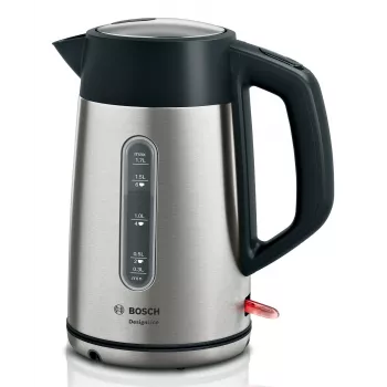 Bosch TWK4P440 electric kettle 1.7 L 2400 W Black, Stainless steel