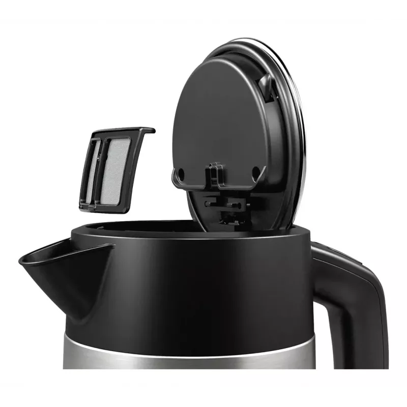 Bosch TWK4P440 electric kettle 1.7 L 2400 W Black, Stainless steel