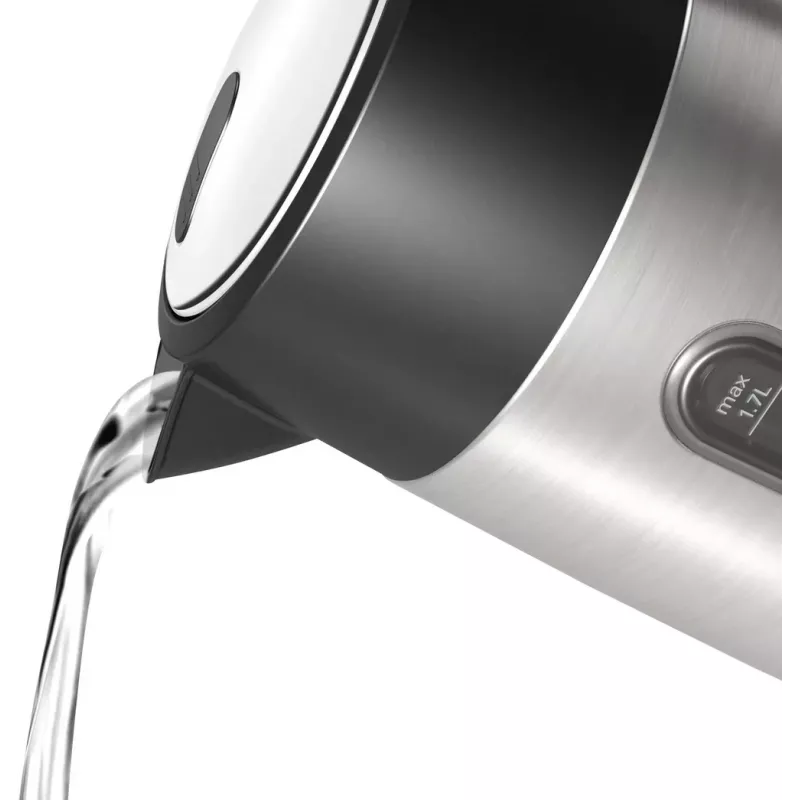 Bosch TWK4P440 electric kettle 1.7 L 2400 W Black, Stainless steel