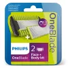 Shaving blade Philips Norelco OneBlade QP620/50 replacement blades, Black, 2-pack