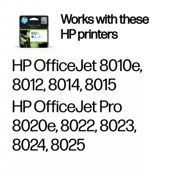 HP 912XL High Yield Cyan Original Ink Cartridge