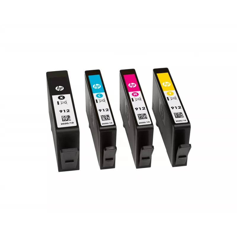 HP 912 Black Original Ink Cartridge, Black, 1 pc(s), 250 pages
