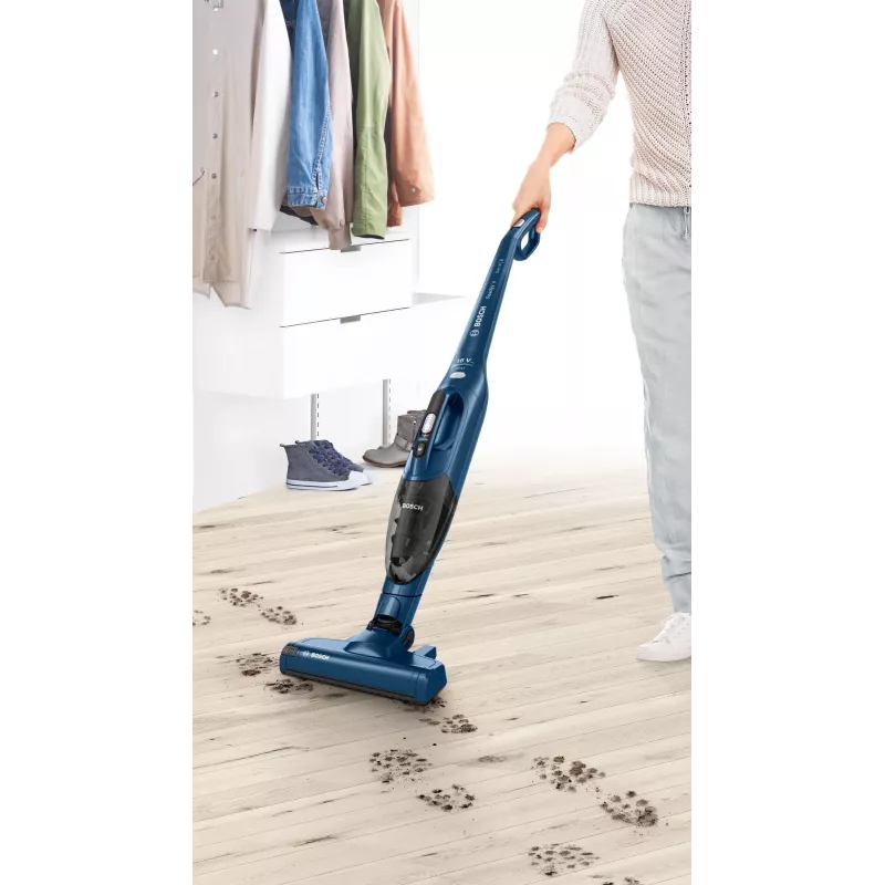 Bosch Serie 2 BBHF216 stick vacuum/electric broom 2-in-1 stick vacuum Battery Dry Bagless Blue