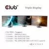 CLUB3D USB Type C 3.2 Gen 1 Multi Stream Transport (MST)Hub DisplayPort1.4 Triple Monitor