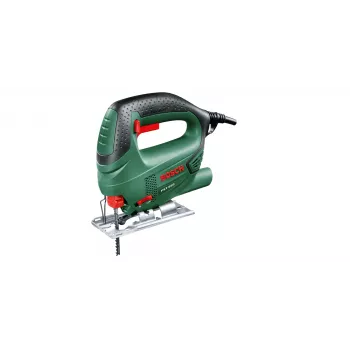 Jigsaw Bosch PST 650 — 500 W, 300 W output, 65 mm wood cut, 4 mm steel cut, top-handle, tool-free blade change