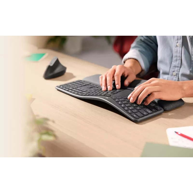 LOGITECH Ergo K860 - Wireless Split Keyboard Graphite Qwerty Pan Nordic