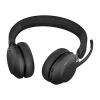 Jabra Evolve2 65 USB-C Black MS Stereo, Wireless, Office/Call center, 20 - 20000 Hz, 176.4 g, Headset, Black