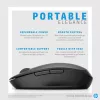 HP Dual Mode Black Mouse 300, Right-hand, Optical, RF Wireless, 3600 DPI, Black