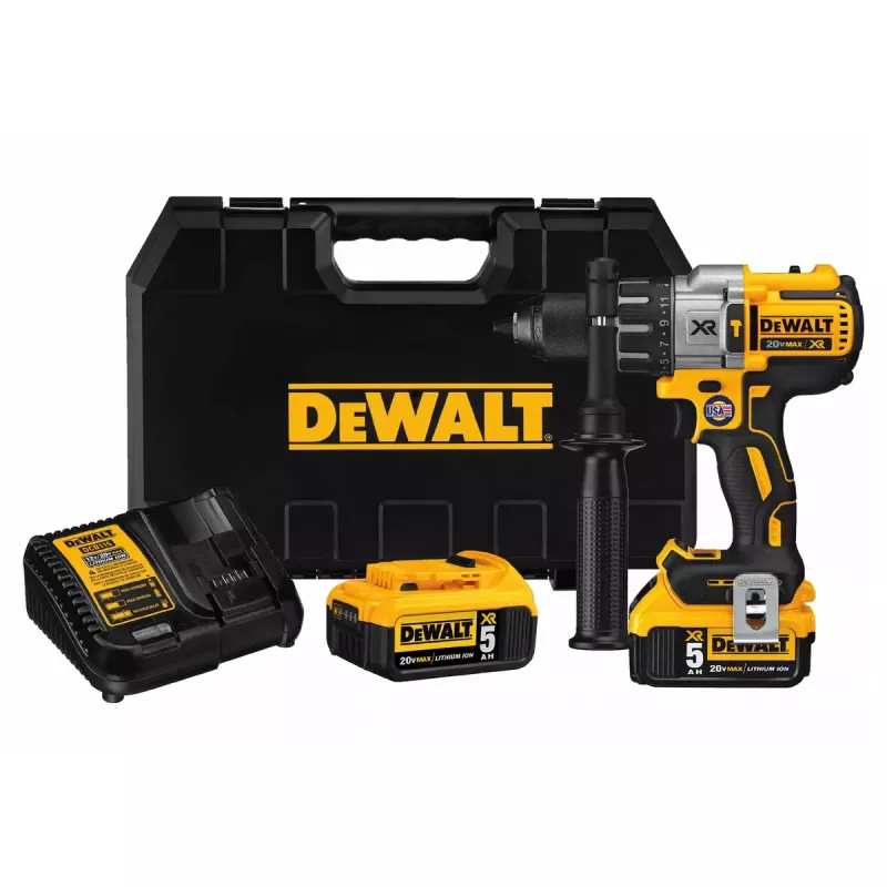 Cordless drill DeWalt DCD996P2 18V Li-Ion 5Ah Keyless chuck 3-speed, 95 Nm, 2.1 kg, hammer drilling