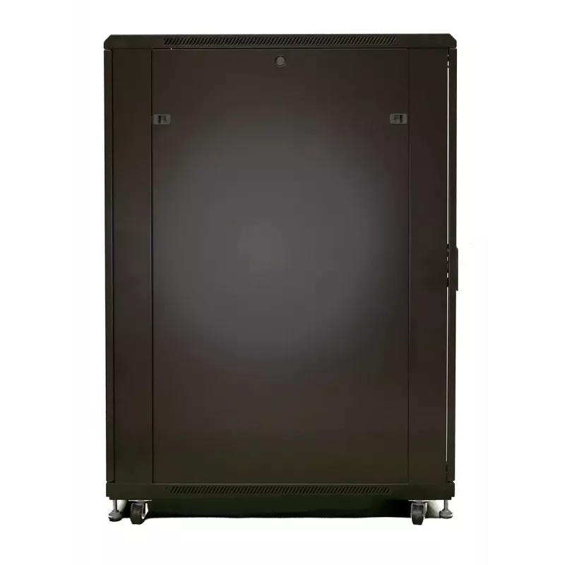 Extralink 37U Freestanding Rack Cabinet 600x1000 Black with Tempered Glass Door, 1200 kg Load Capacity