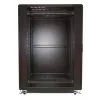 Extralink 37U Freestanding Rack Cabinet 600x1000 Black with Tempered Glass Door, 1200 kg Load Capacity