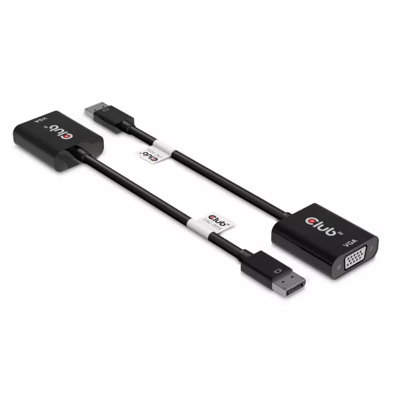 CLUB3D DisplayPort™ to VGA Black Active Adapter M/F