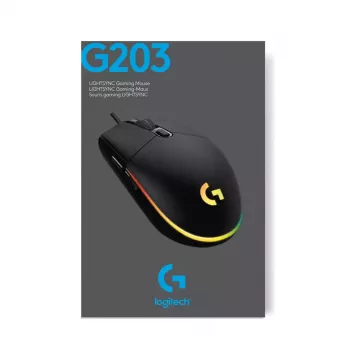 LOGITECH G203 Lightsync Gaming Mouse USB Black