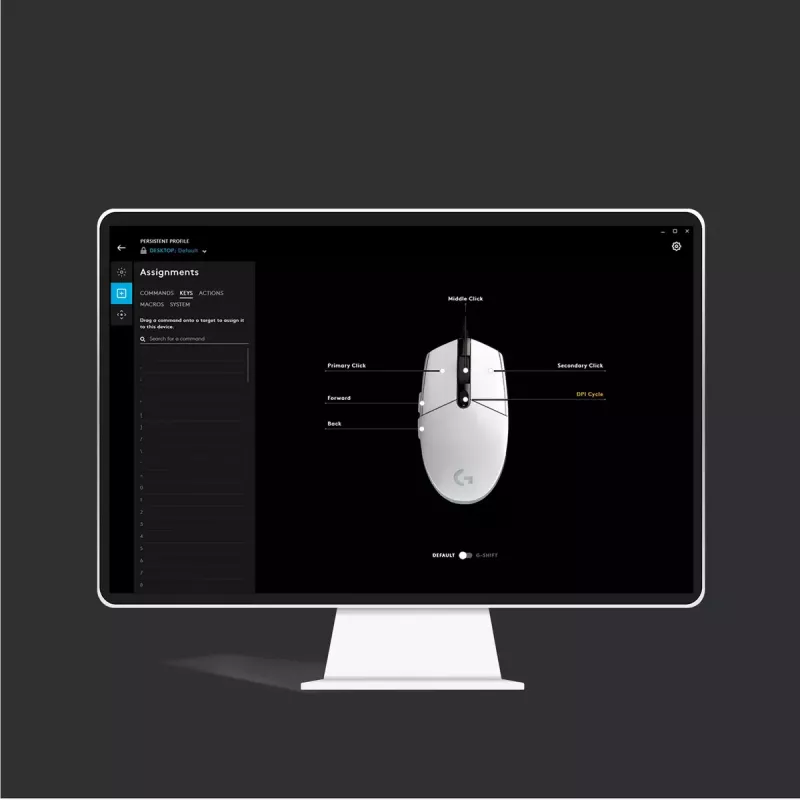 LOGITECH G203 Lightsync Gaming Mouse USB Black