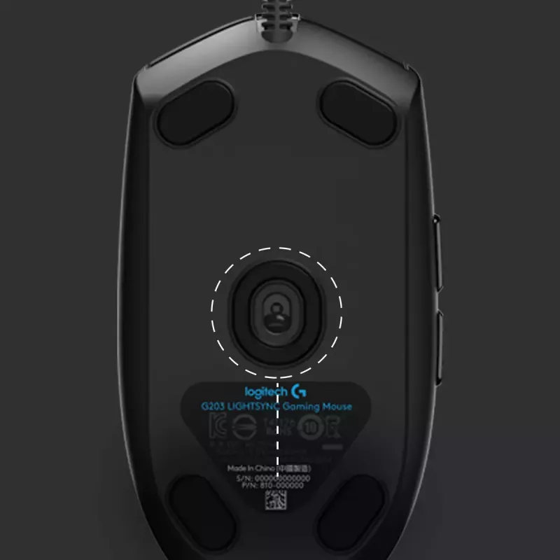LOGITECH G203 Lightsync Gaming Mouse USB Black
