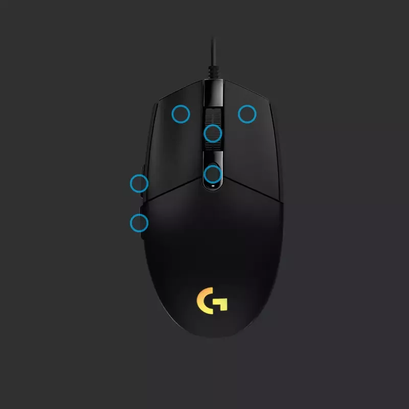 LOGITECH G203 Lightsync Gaming Mouse USB Black