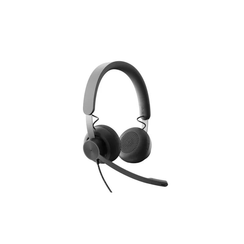 LOGITECH Zone Wired - USB-C / USB-A - Headset - UC Zone - Black