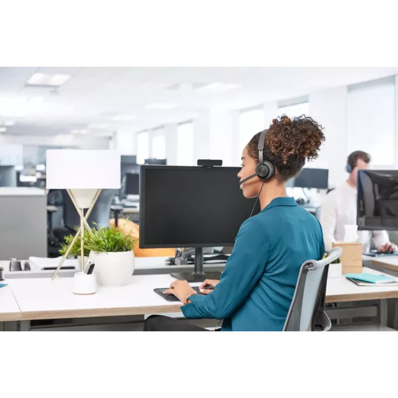 LOGITECH Zone Wired - USB-C / USB-A - Headset - UC Zone - Black