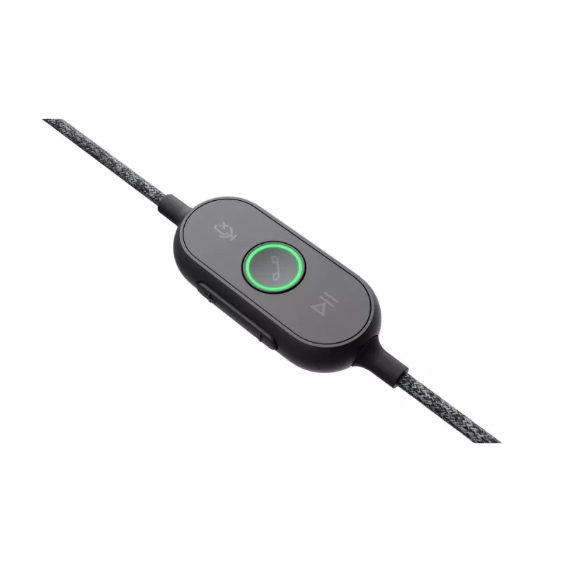 LOGITECH Zone Wired - USB-C / USB-A - Headset - UC Zone - Black