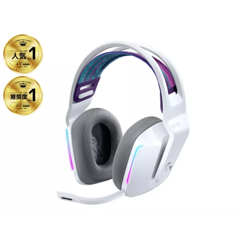 LOGITECH G733 Lightspeed Wireless RGB Gaming Headset White