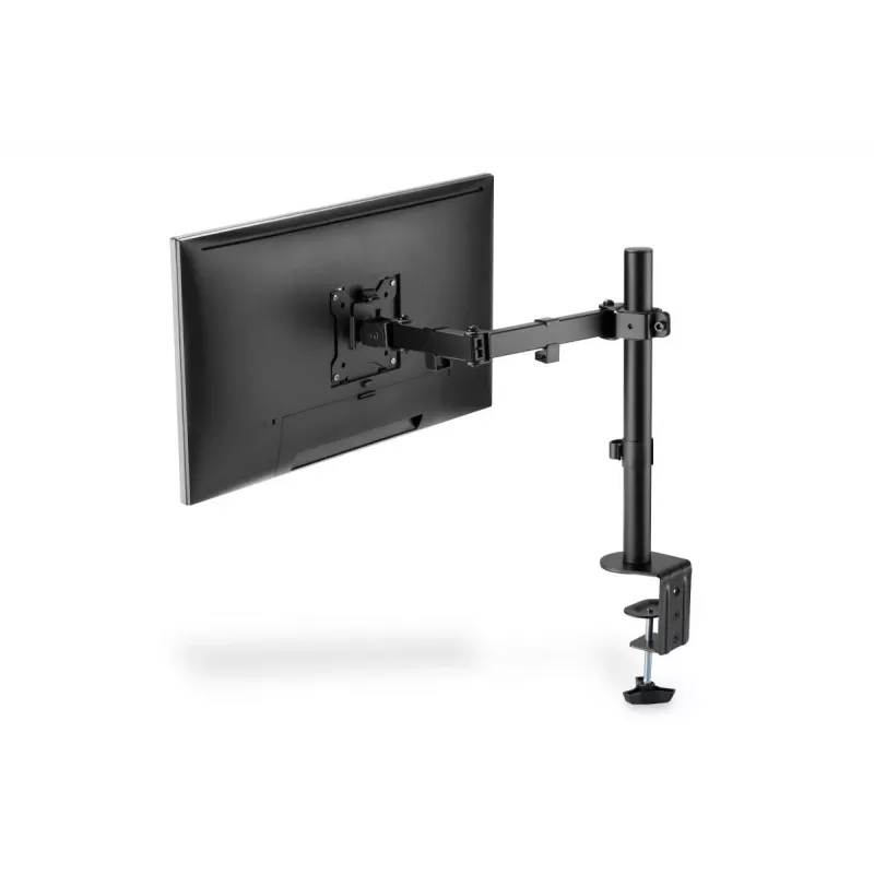 DIGITUS Universal Single Monitor Clamp Mount 17-32in 8kg (max.) Black