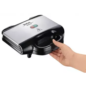 Sandwich maker Tefal SM1572, 700 W, cooking plates 230 x 130 mm, stainless steel/black