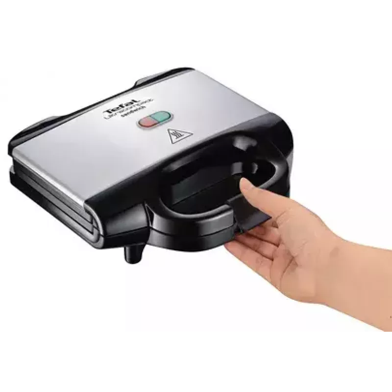 Sandwich maker Tefal SM1572, 700 W, cooking plates 230 x 130 mm, stainless steel/black