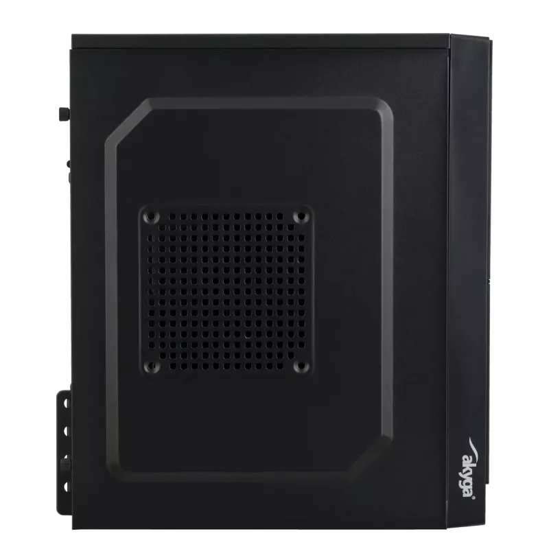 PC case Akyga AK36BK Micro Tower Black — Micro Tower, supports Flex-ATX/Mini-ITX/Micro-ATX, GPU max 25 cm, CPU cooler max 14 cm