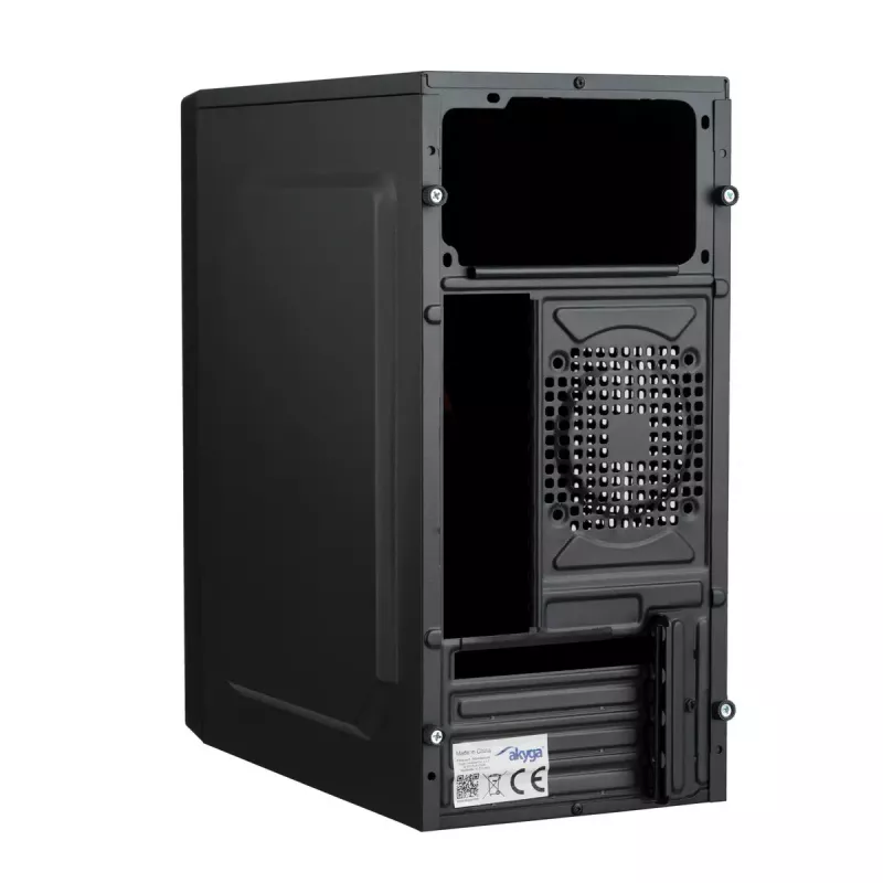 PC case Akyga AK36BK Micro Tower Black — Micro Tower, supports Flex-ATX/Mini-ITX/Micro-ATX, GPU max 25 cm, CPU cooler max 14 cm