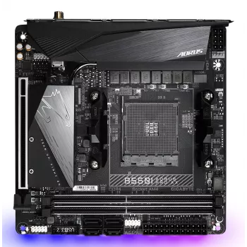 Motherboard GIGABYTE B550I AORUS PRO AX, B550, AM4, Mini-ITX