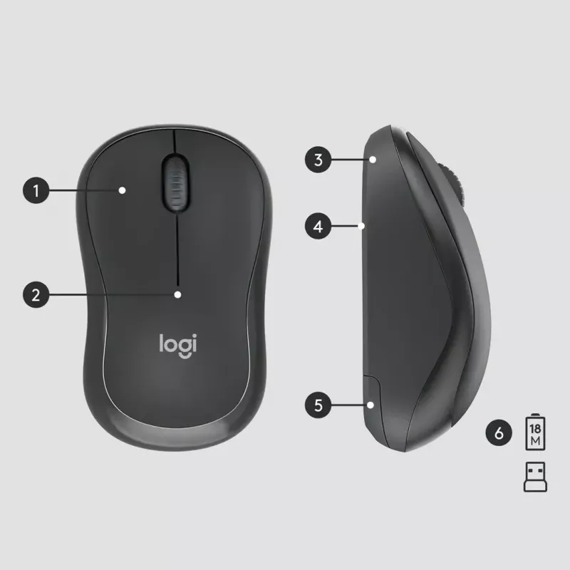 Logitech MK295 Silent Wireless Combo keyboard RF Wireless QWERTY US International Black