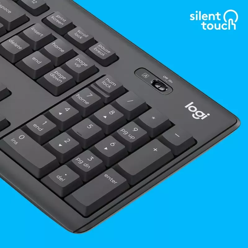 Logitech MK295 Silent Wireless Combo keyboard RF Wireless QWERTY US International Black